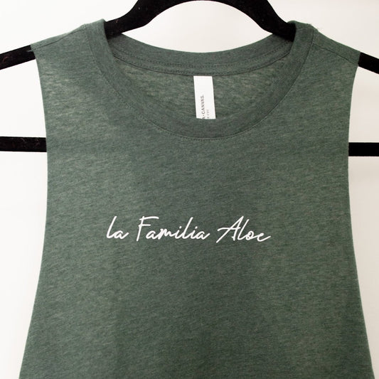 La Familia Aloe Crop Tank Top