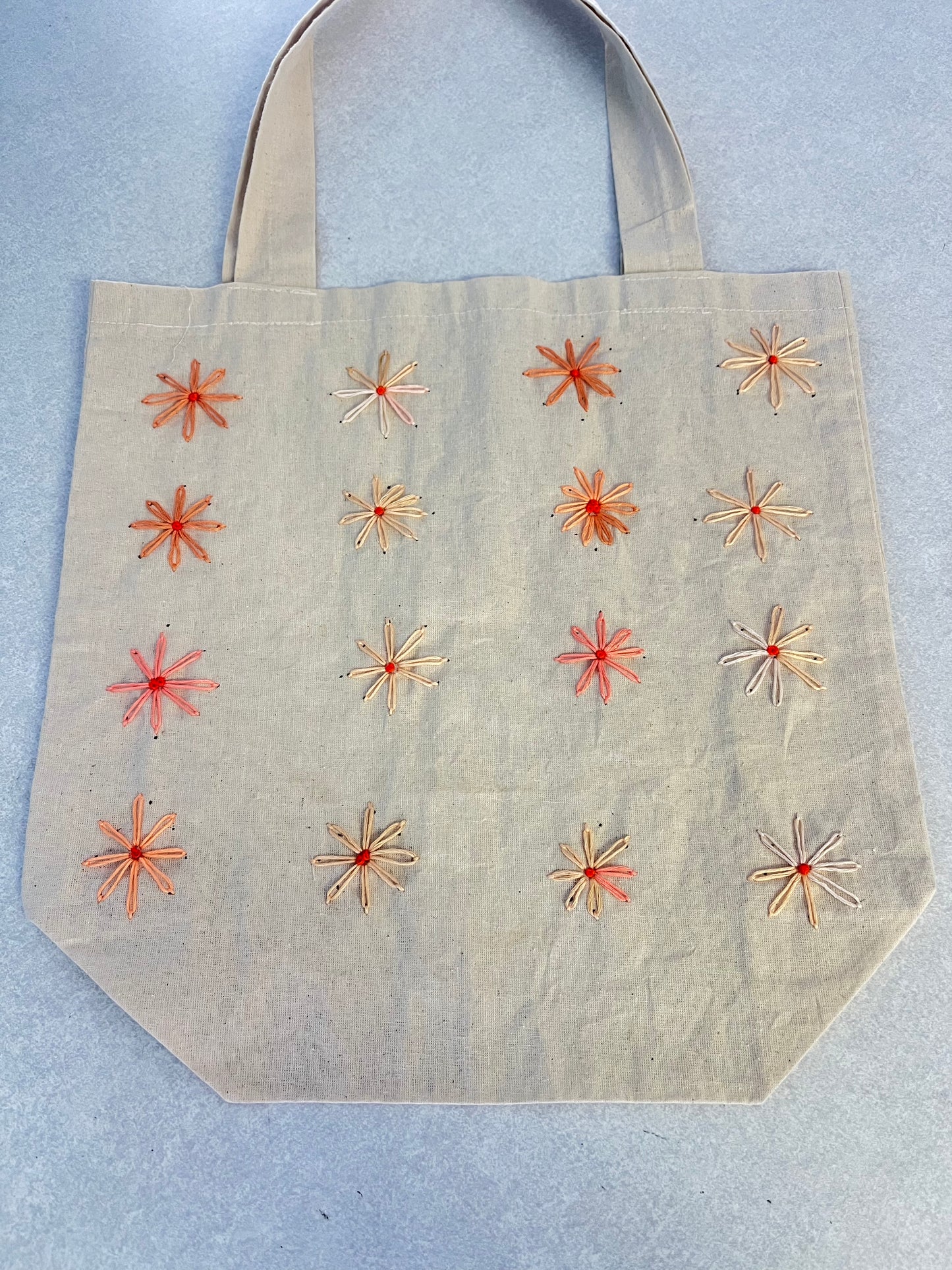Hand Embroidered Tote Bag