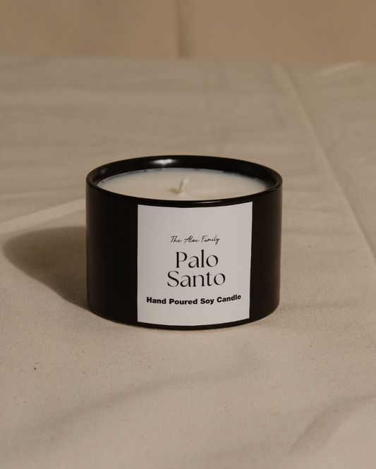Mini Palo Santo Candle Hand Poured Soy Candle