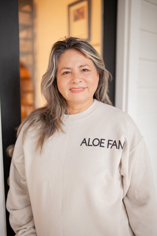 Relaxed Fit "Aloe Fam" Crewneck