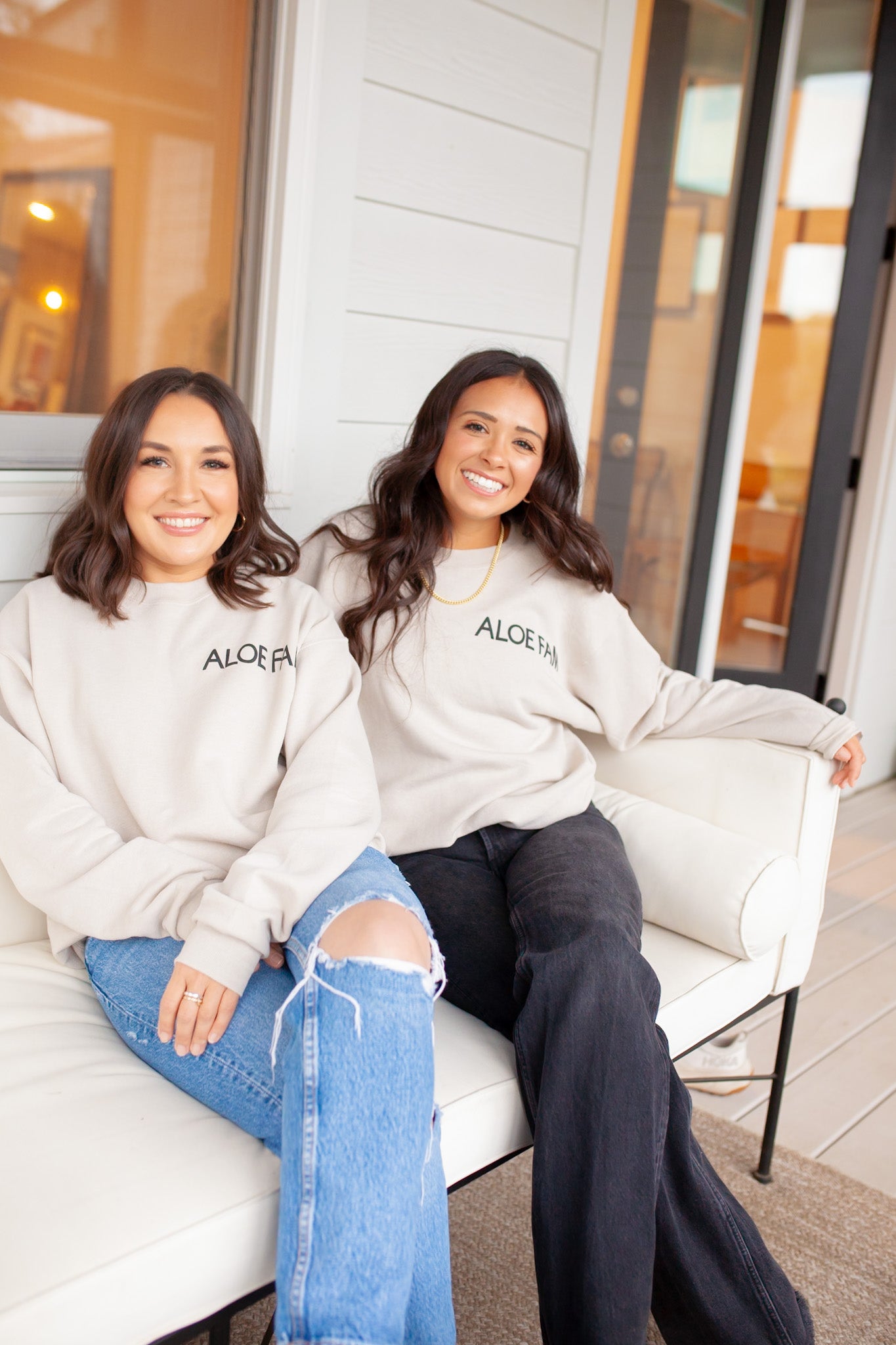 Relaxed Fit "Aloe Fam" Crewneck