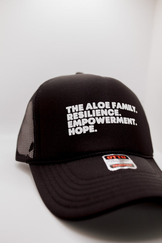 Resilience. Empowerment. Hope. Hat