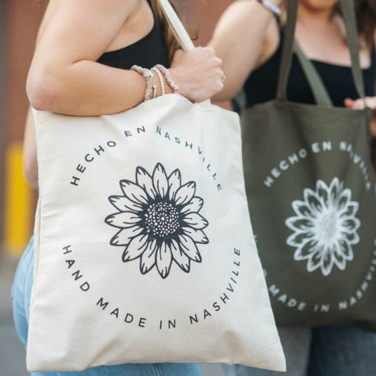 "Hecho in Nashville - Made in Nashville" Screen Printed Tote
