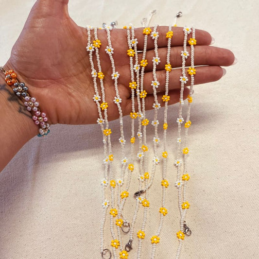 Beaded Flower Bracelet