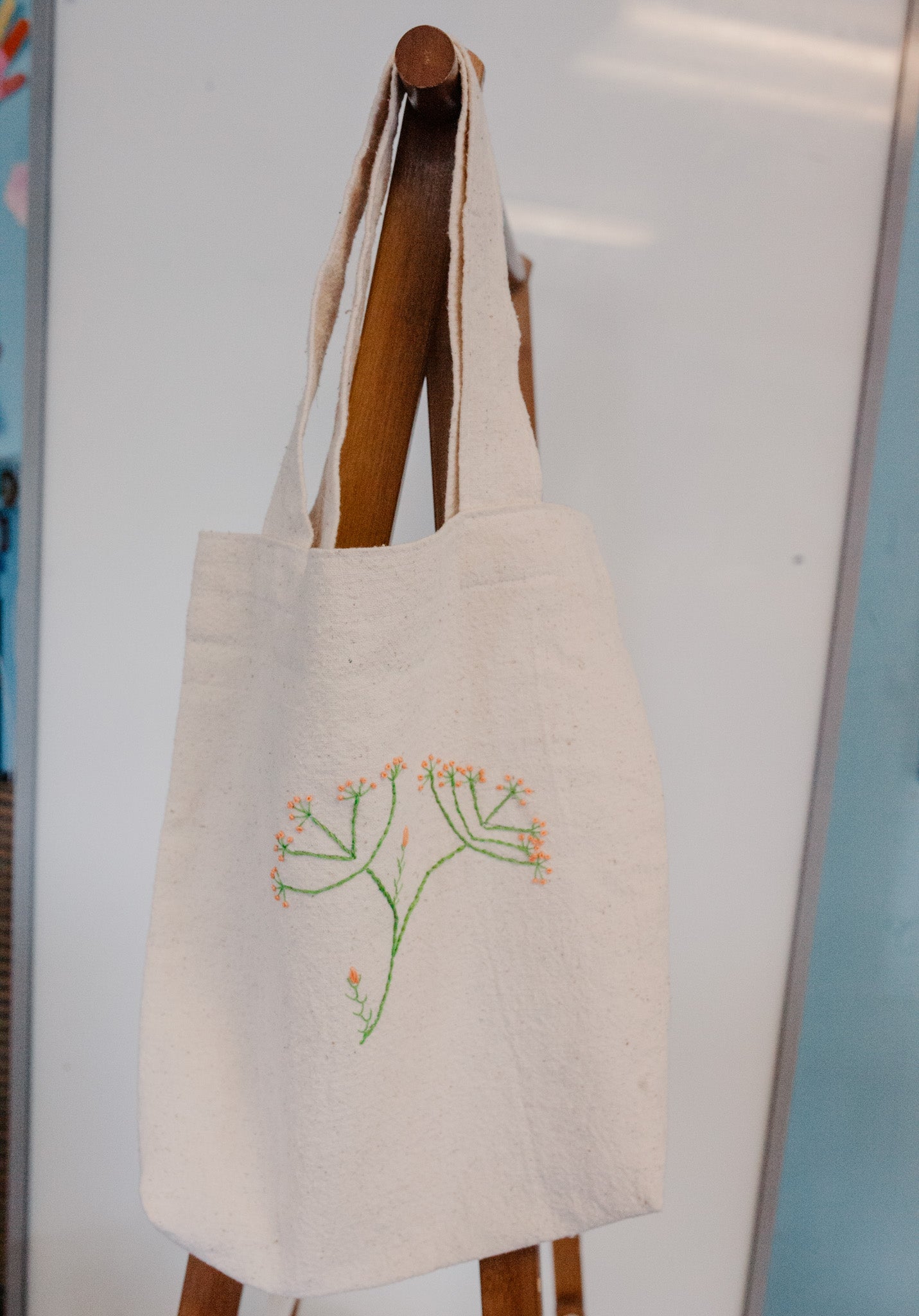 Hand Embroidered Tote Bag