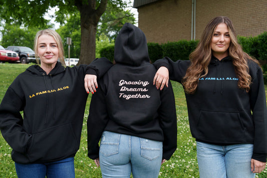 La familia Aloe - Growing dreams together (black)