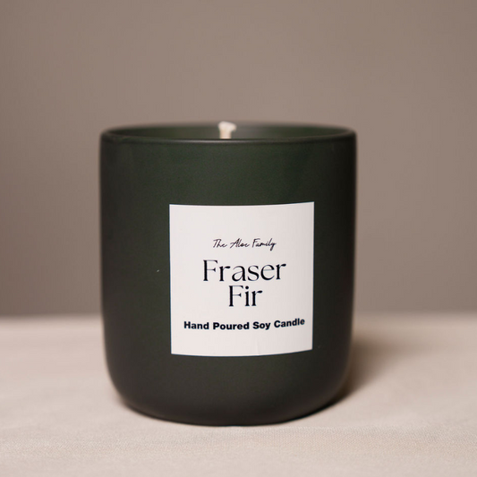 Fraser Fir Hand Poured Soy Candle- 12 oz