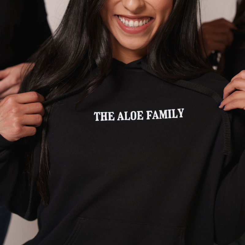 Black Aloe Family Hoodie